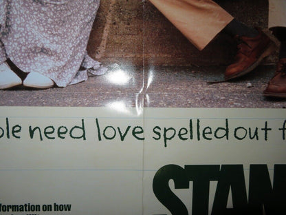 STANLEY & IRIS VIDEO VHS POSTER FOLDED JANE FONDA ROBERT DE NIRO 1988 Movie posters