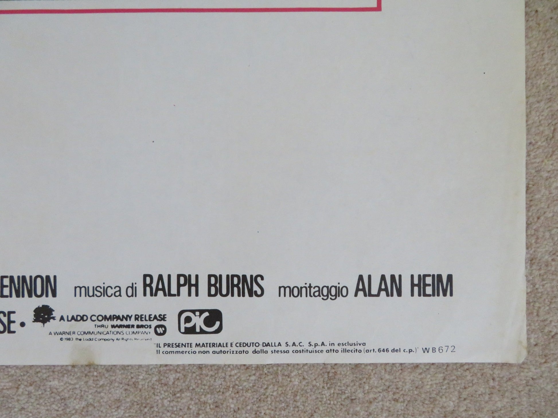 STAR 80 ITALIAN 2 FOGLIO POSTER MARIEL HEMINGWAY ERIC ROBERTS 1983 Rendezvous Cinema Movie posters