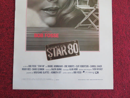 STAR 80 ITALIAN LOCANDINA (27.5"x13") POSTER BOB FOSSE MARIEL HEMINGWAY 1983 Movie posters