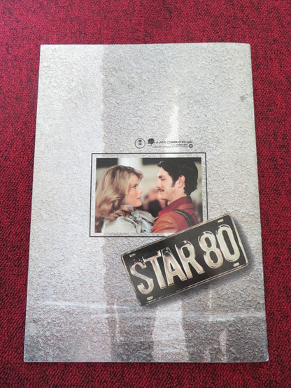 STAR 80 JAPANESE BROCHURE / PRESS BOOK MARIEL HEMINGWAY 1983 Rendezvous Cinema Movie posters