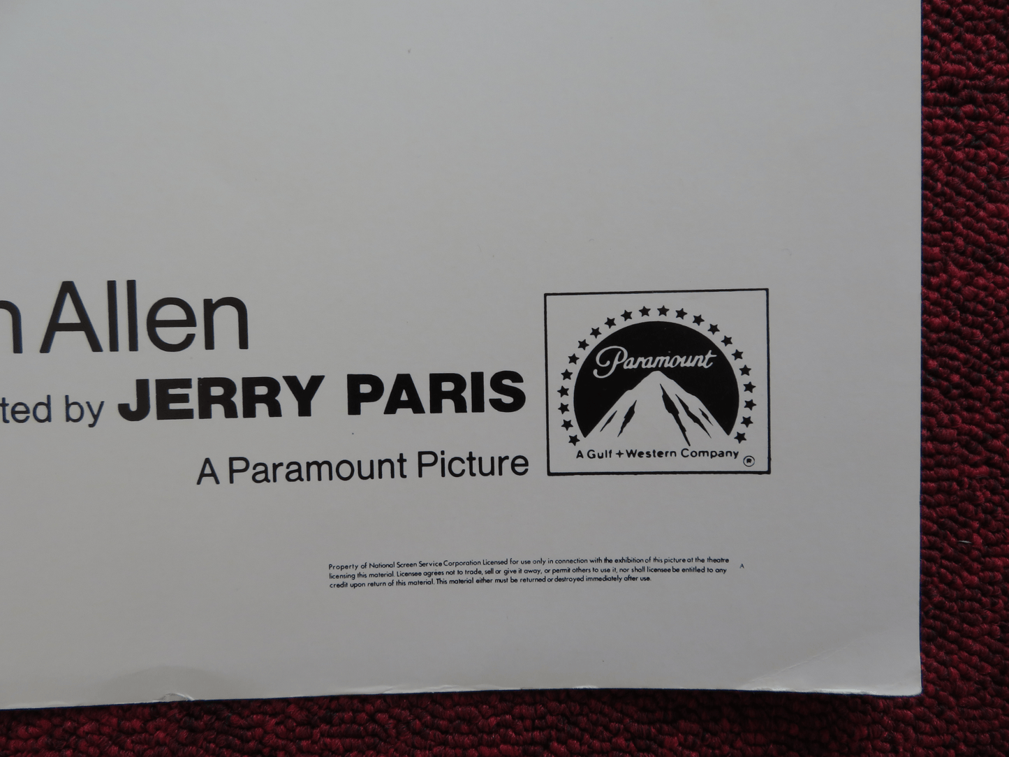 STAR SPANGLED GIRL US HALF SHEET (22"x 28") POSTER SANDY DUNCAN TONY ROBERTS '71 Rendezvous Cinema Movie posters