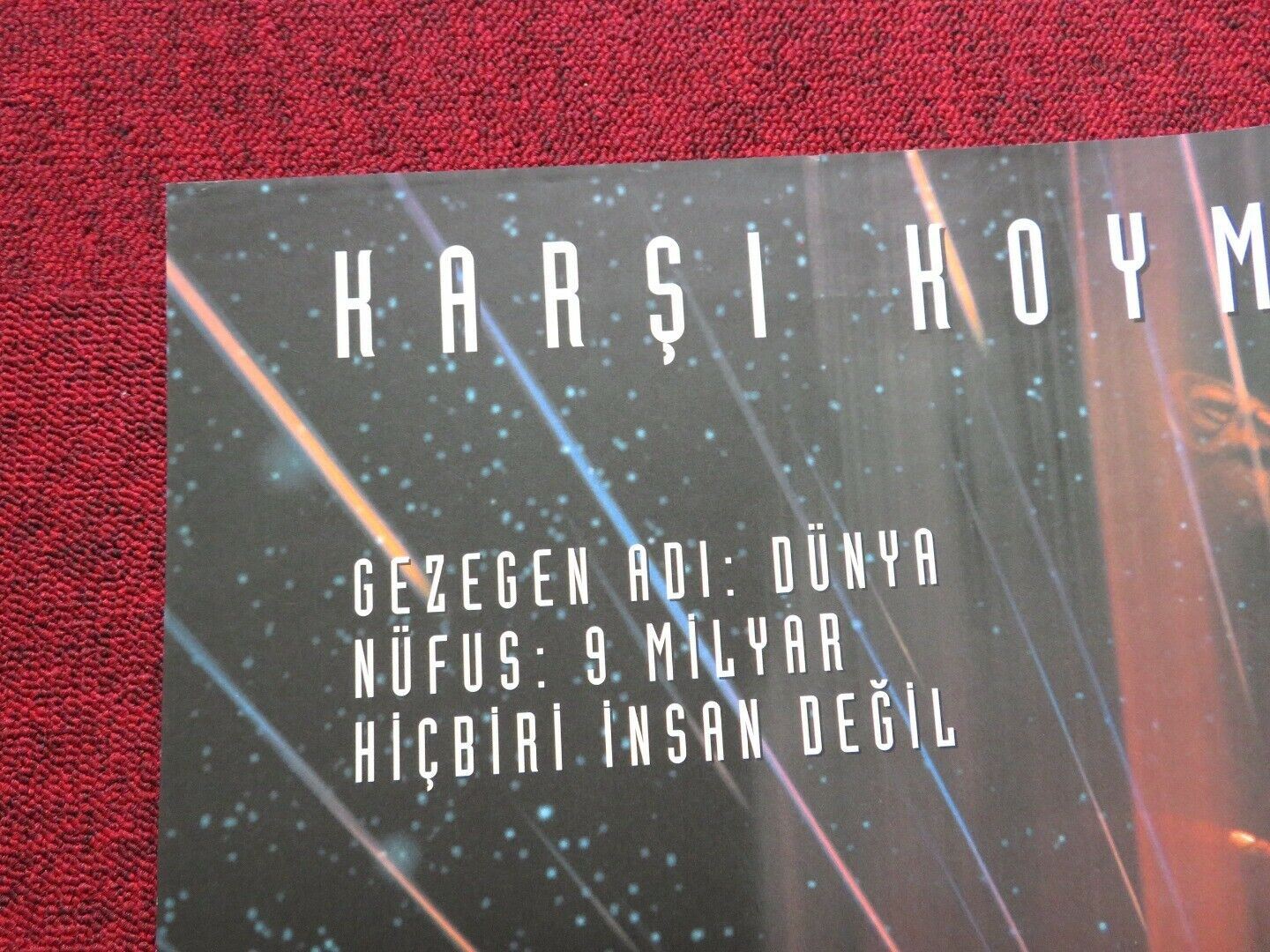 STAR TREK FIRST CONTACT FOLDED TURKISH ONE SHEET POSTER PATRICK STEWART 1996 - Rendezvous Cinema