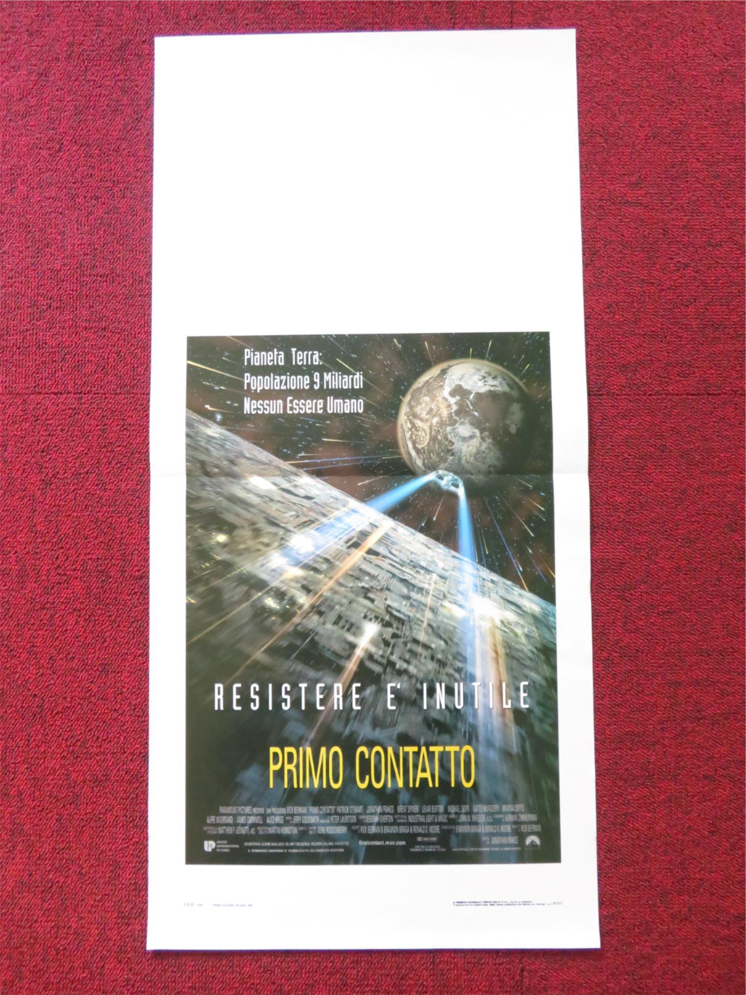 STAR TREK: FIRST CONTACT ITALIAN LOCANDINA POSTER PATRICK STEWART J. FRAKES 1997 Rendezvous Cinema Movie posters