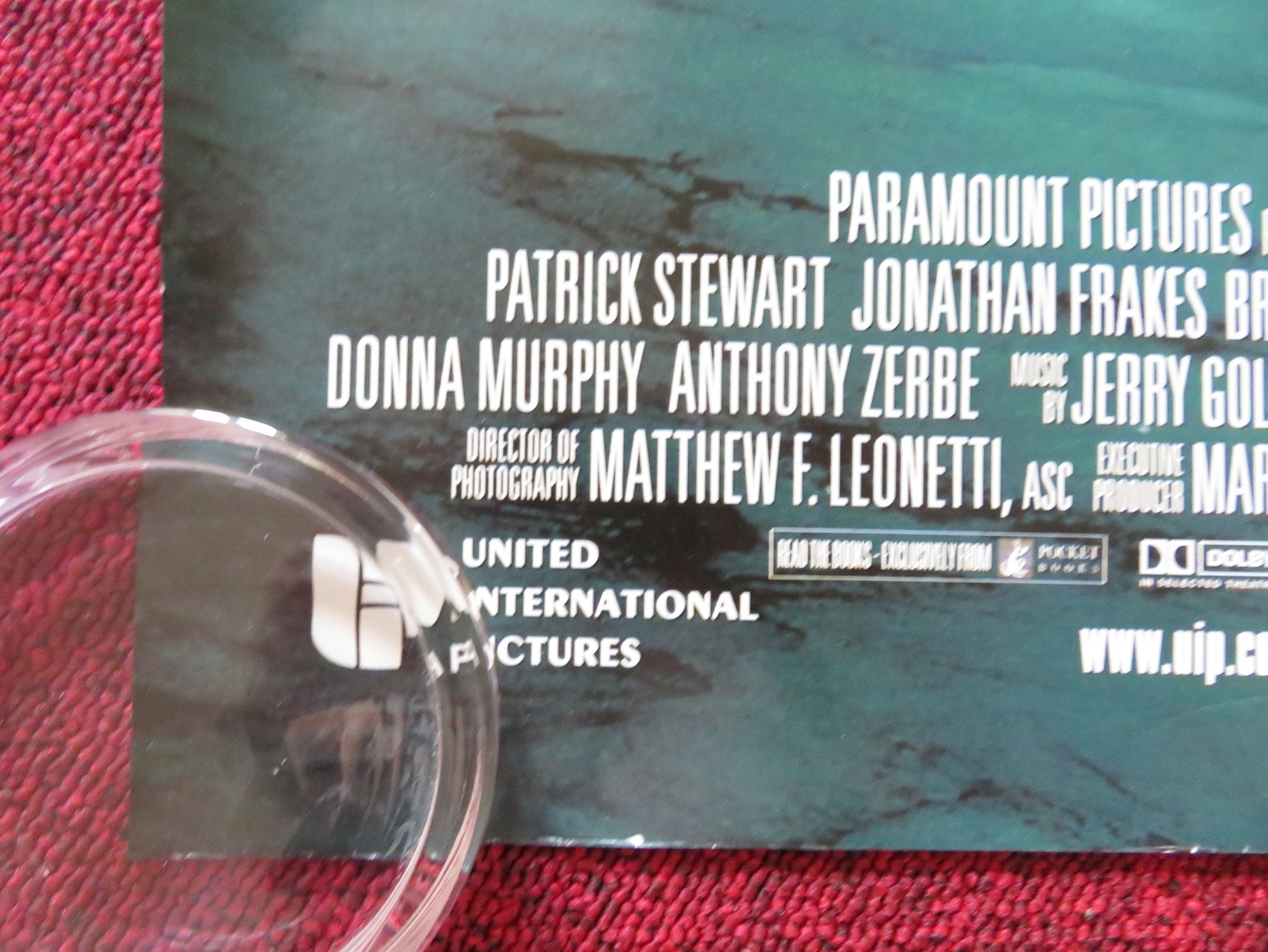 STAR TREK: INSURRECTION UK QUAD ROLLED POSTER PATRICK STEWART FRAKES 1998 Rendezvous Cinema Movie posters