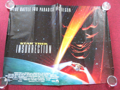 STAR TREK: INSURRECTION UK QUAD ROLLED POSTER PATRICK STEWART FRAKES 1998 Rendezvous Cinema Movie posters