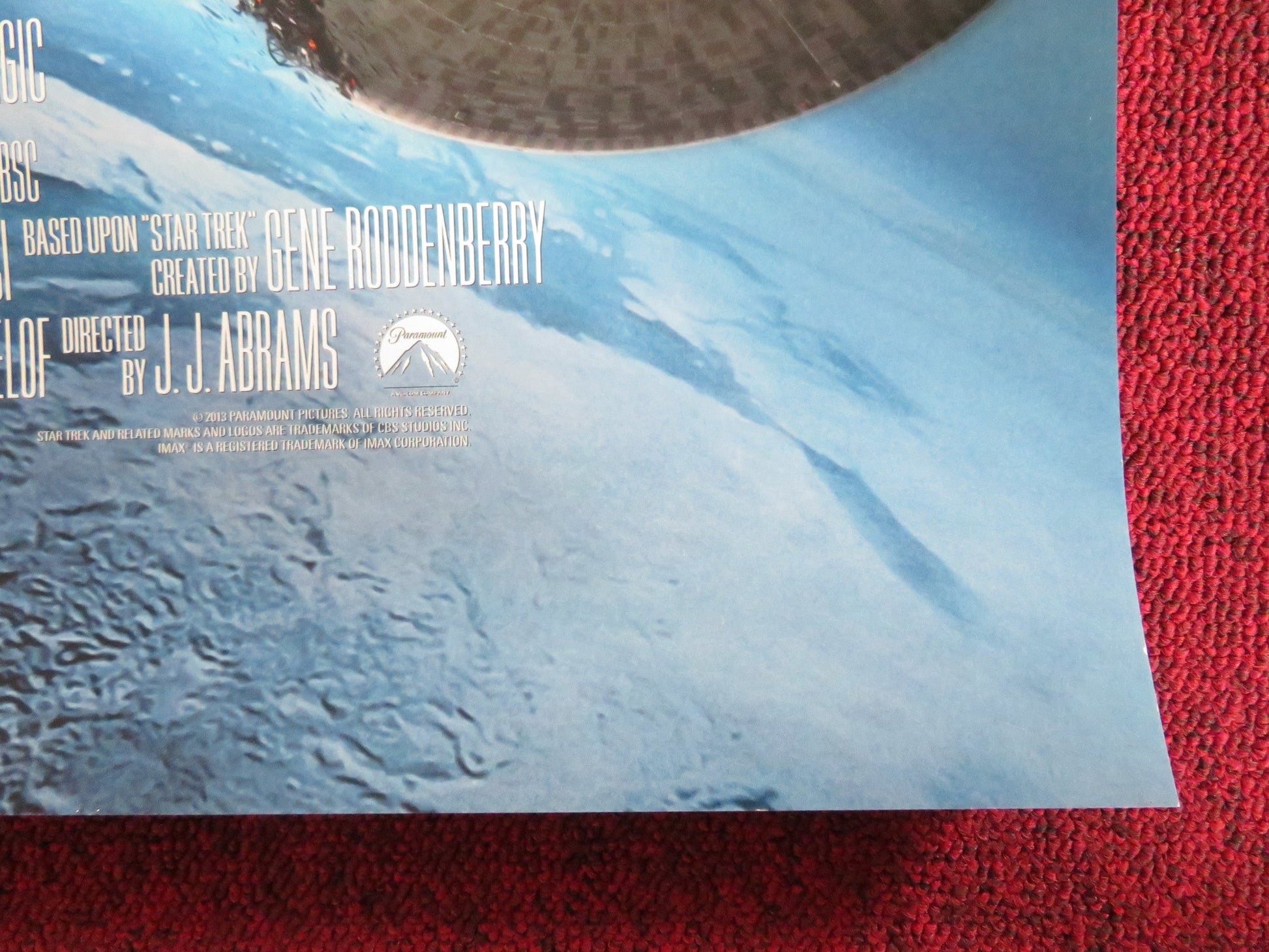 STAR TREK INTO DARKNESS US ONE SHEET ROLLED POSTER LEONARD NIMOY CHRIS PINE 2013 Rendezvous Cinema Movie posters