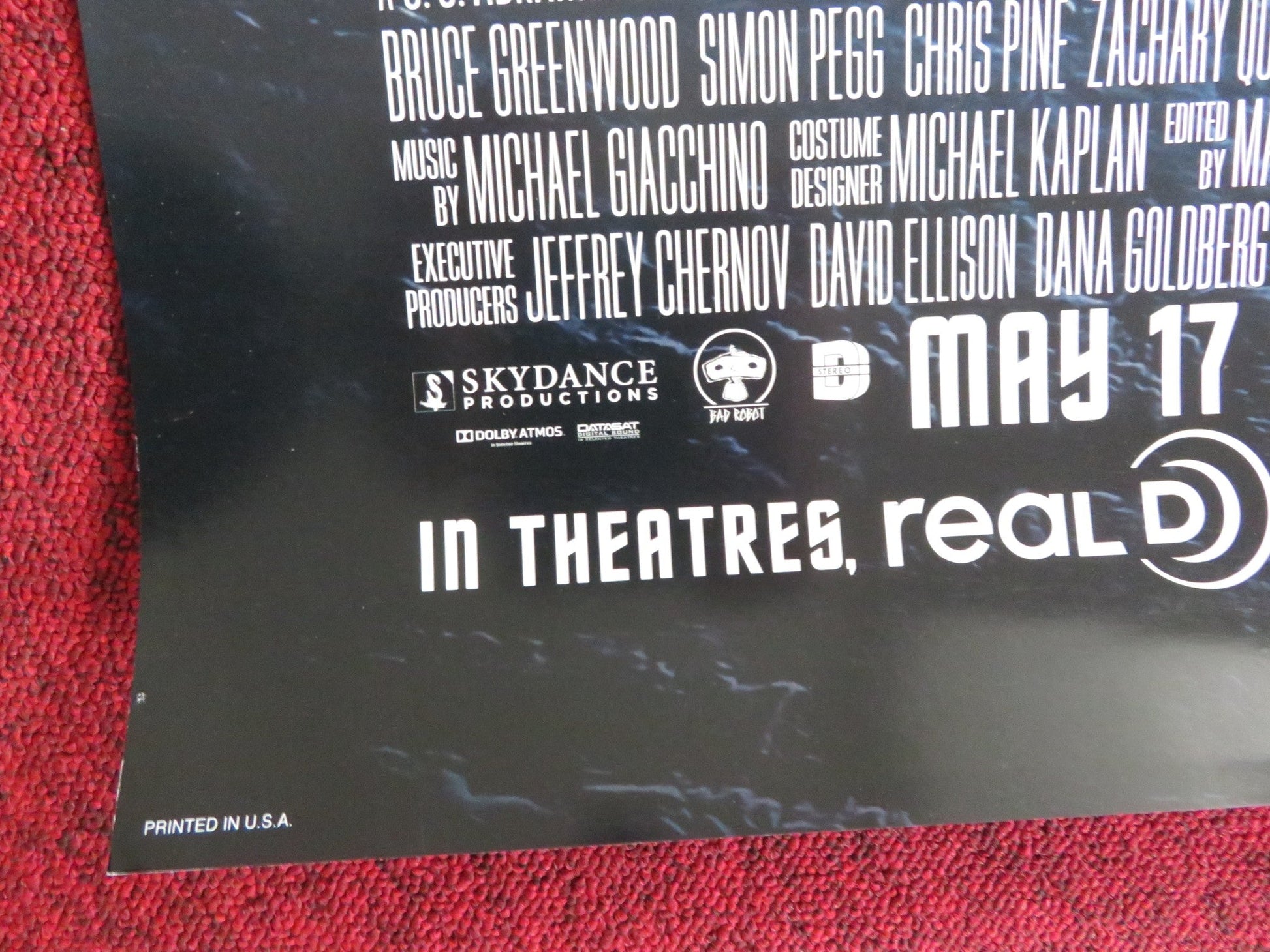 STAR TREK INTO DARKNESS US ONE SHEET ROLLED POSTER LEONARD NIMOY CHRIS PINE 2013 Rendezvous Cinema Movie posters