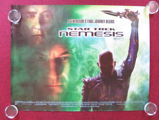 STAR TREK NEMESIS UK QUAD (30"x 40") ROLLED POSTER PATRICK STEWART 2002 Rendezvous Cinema Movie posters