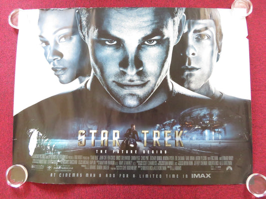 STAR TREK UK QUAD (30"x 40") ROLLED POSTER CHRIS PINE ZACHARY QUINTO 2009 Rendezvous Cinema Movie posters