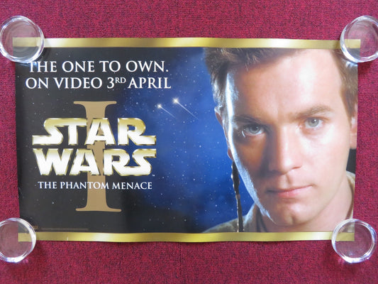 STAR WARS: EPISODE I - THE PHANTOM MENACE - A VHS VIDEO POSTER E. MCGREGOR 2000 Rendezvous Cinema Movie posters