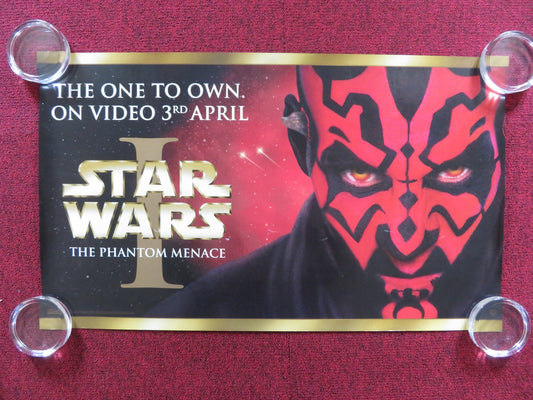 STAR WARS: EPISODE I - THE PHANTOM MENACE - B VHS VIDEO POSTER E. MCGREGOR 2000 Rendezvous Cinema Movie posters