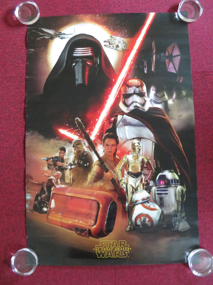STAR WARS: EPISODE VII - THE FORCE AWAKENS UK ROLLED 36" X 24" POSTER A.DRIVER Rendezvous Cinema Movie posters