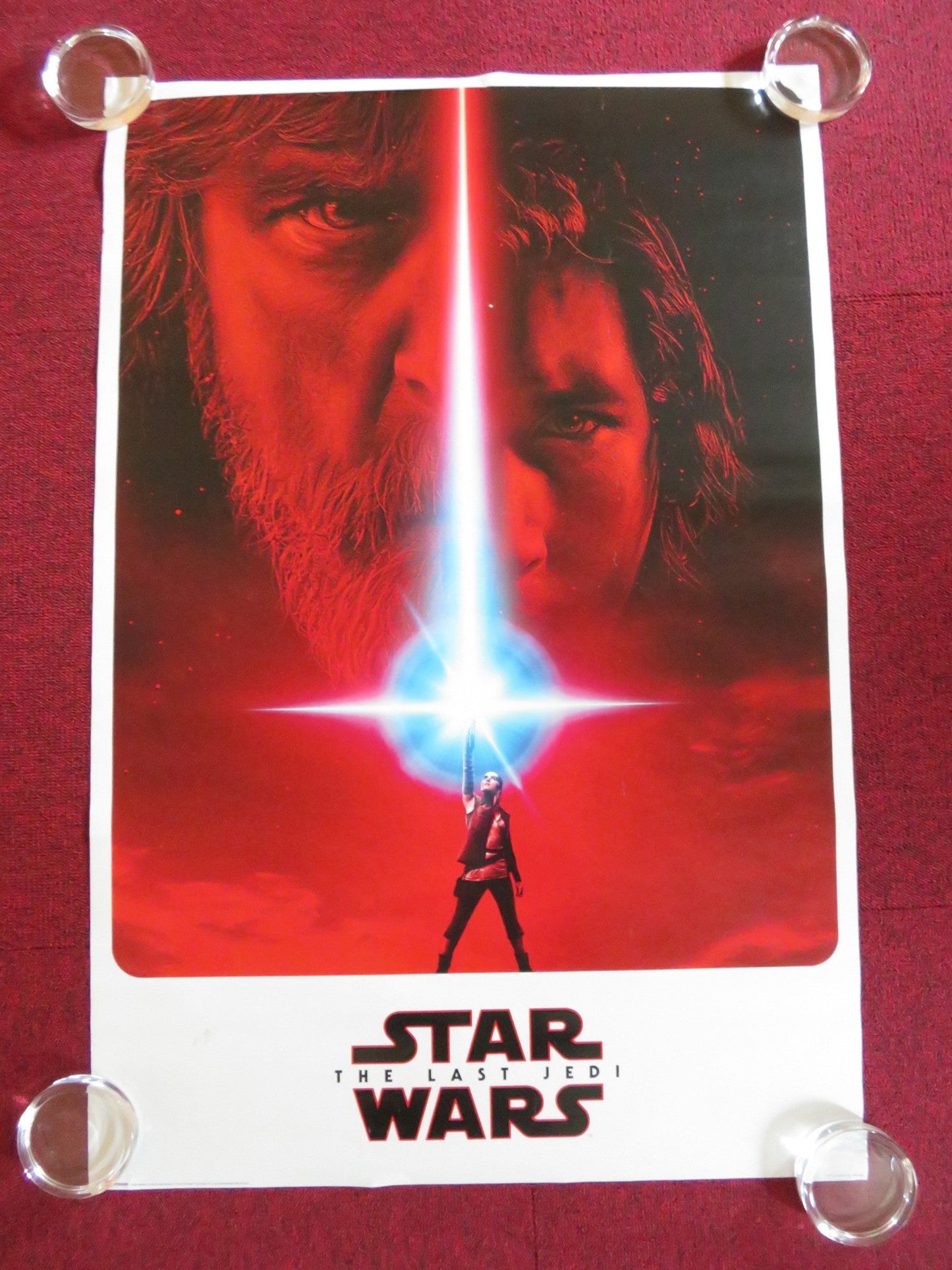 STAR WARS: EPISODE VIII - THE LAST JEDI UK ROLLED 36" X 24" POSTER M.HAMILL Rendezvous Cinema Movie posters