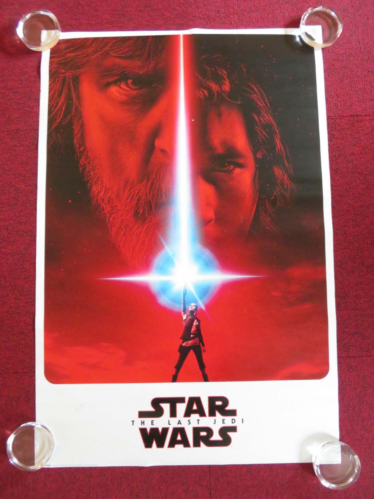 STAR WARS: EPISODE VIII - THE LAST JEDI UK ROLLED 36" X 24" POSTER M.HAMILL Rendezvous Cinema Movie posters