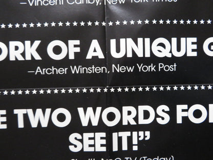 STARDUST MEMORIES - REVIEW FOLDED US ONE SHEET POSTER WOODY ALLEN 1980 Rendezvous Cinema Movie posters