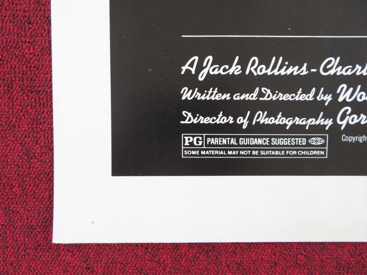 STARDUST MEMORIES - REVIEW FOLDED US ONE SHEET POSTER WOODY ALLEN RAMPLING 1980 Rendezvous Cinema Movie posters