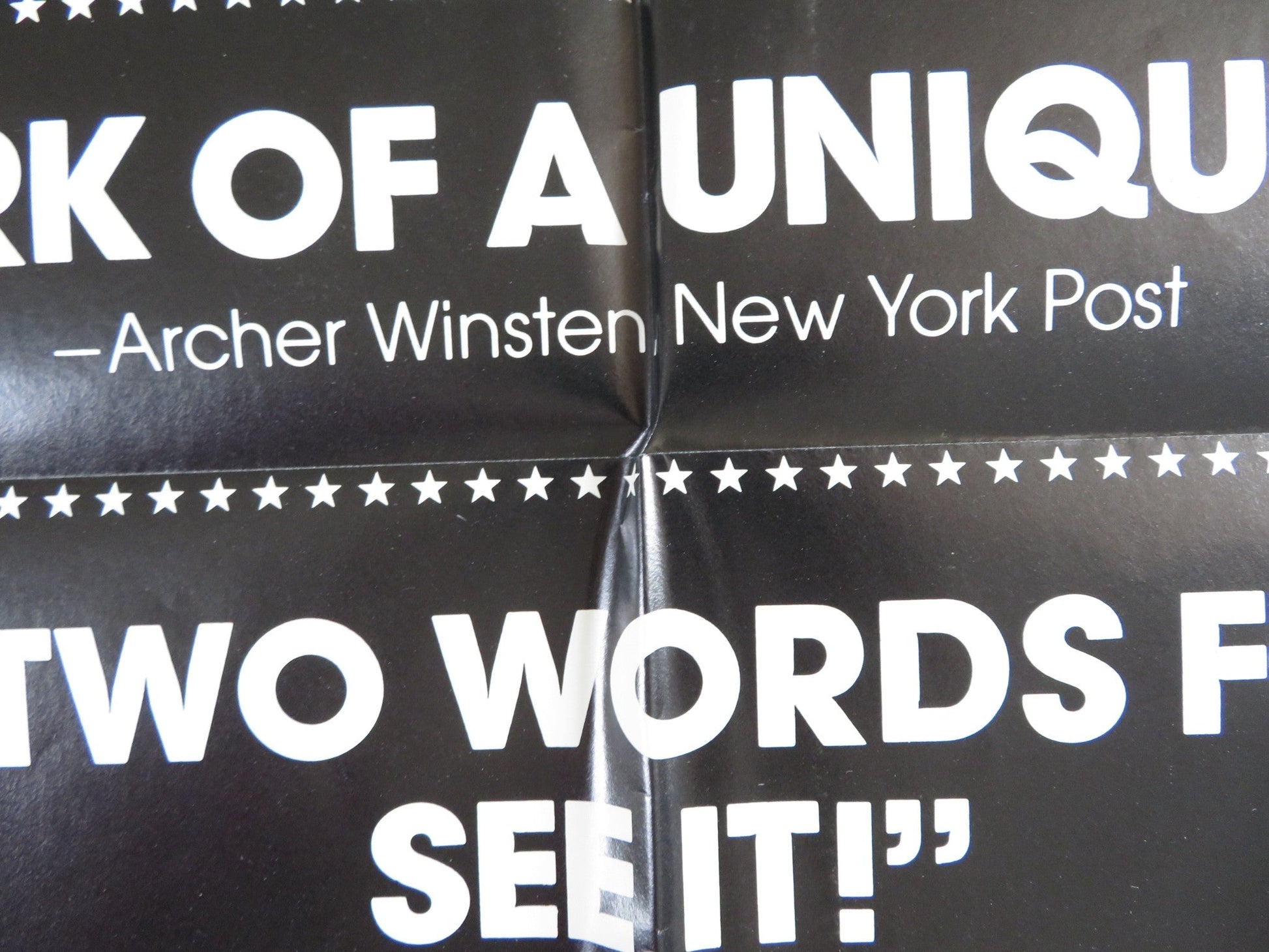STARDUST MEMORIES - REVIEW FOLDED US ONE SHEET POSTER WOODY ALLEN RAMPLING 1980 Rendezvous Cinema Movie posters