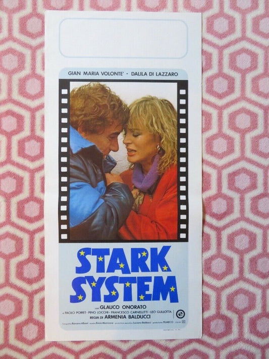 STARK SYSTEM ITALIAN LOCANDINA (27.5"x13") POSTER GIAN MARIA VOLONTE' 1980 Movie posters