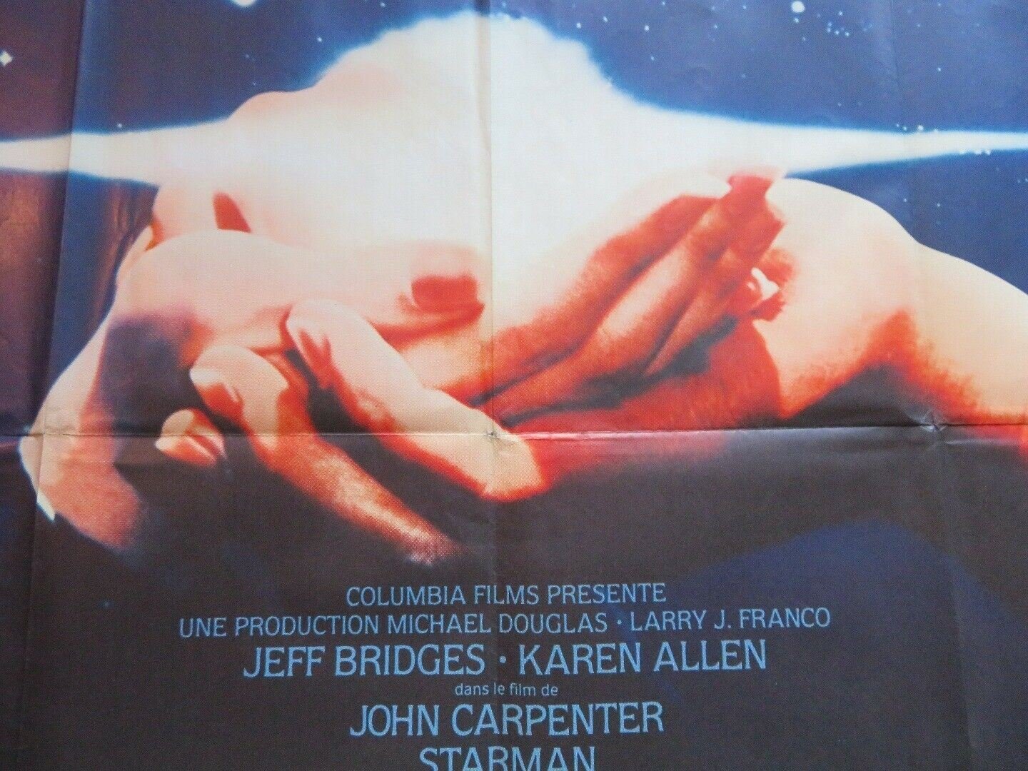 STARMAN FRENCH GRANDE POSTER JOHN CARPENTER JEFF BRIDGES 1985 Movie posters