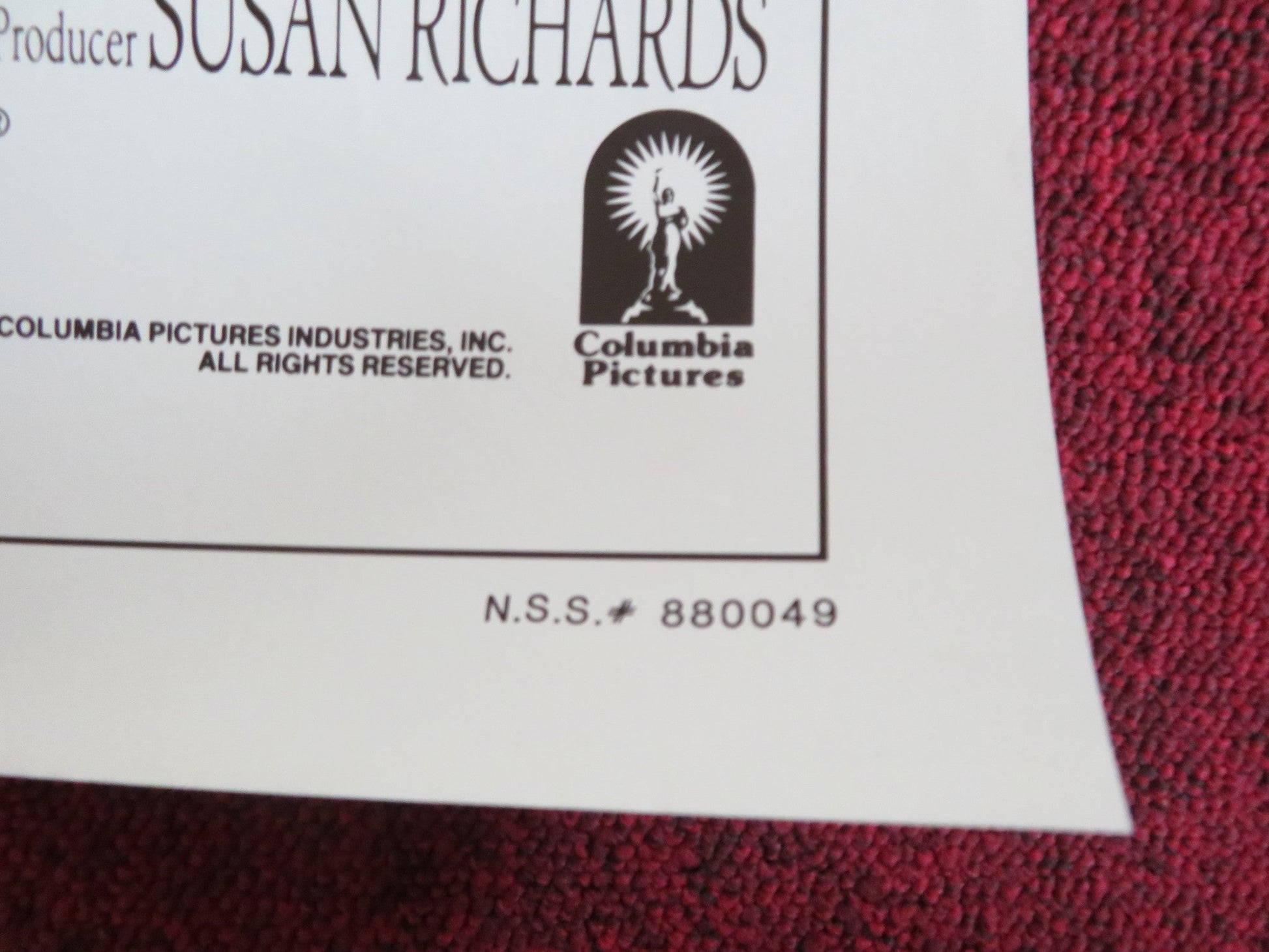 STARS AND BARS FOLDED US ONE SHEET POSTER DANIEL DAY LEWIS HARRY D. STANTON 1988 Rendezvous Cinema Movie posters