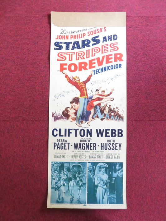 STARS AND STRIPES FOREVER US INSERT (14"x 36") POSTER CLIFTON WEBB PAGET 1952 Rendezvous Cinema Movie posters