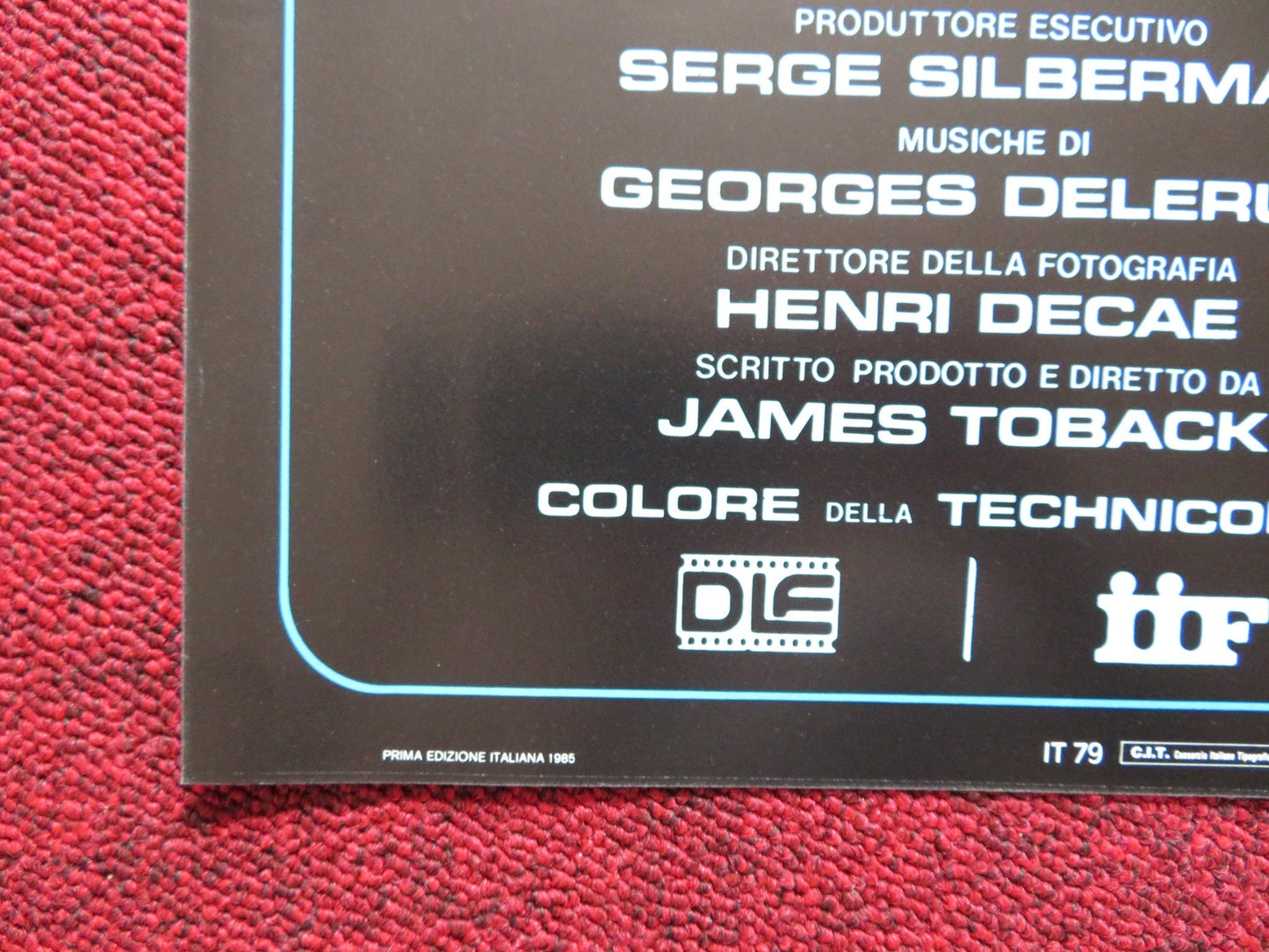 STAR'S LOVERS - C ITALIAN FOTOBUSTA POSTER NASTASSIA KINSKI HARVEY KEITEL 1983 Rendezvous Cinema Movie posters