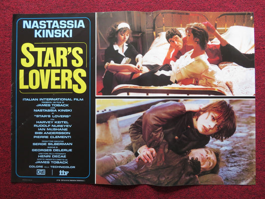 STAR'S LOVERS - F ITALIAN FOTOBUSTA POSTER NASTASSIA KINSKI HARVEY KEITEL 1983 Rendezvous Cinema Movie posters