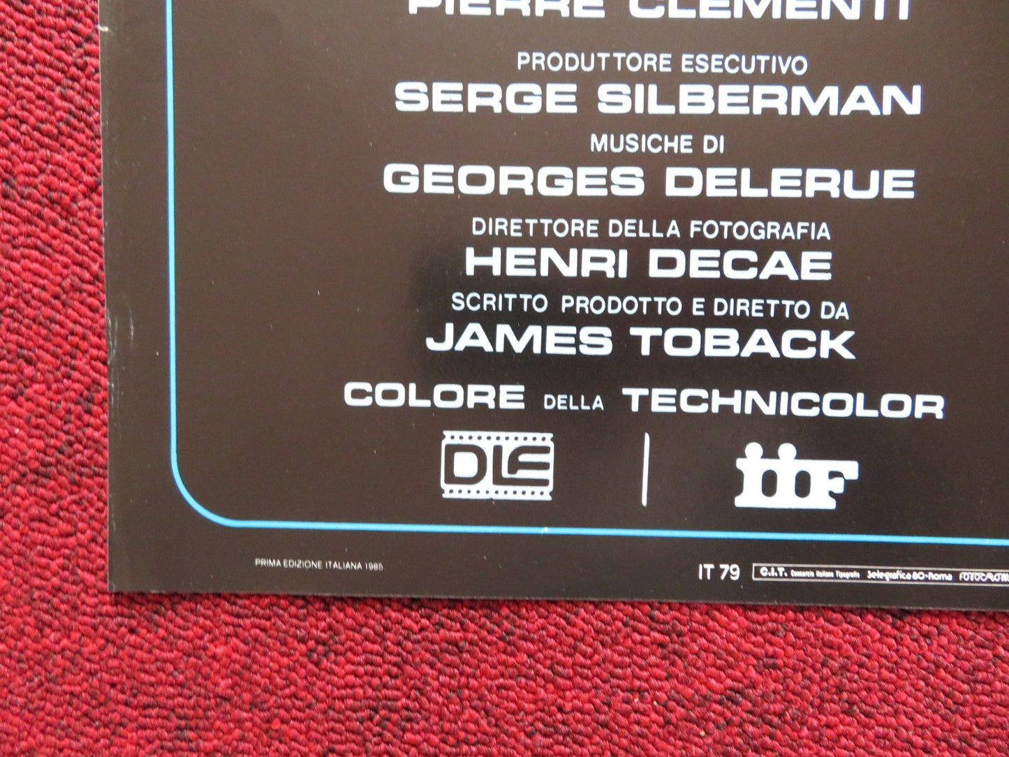 STAR'S LOVERS - F ITALIAN FOTOBUSTA POSTER NASTASSIA KINSKI HARVEY KEITEL 1983 Rendezvous Cinema Movie posters