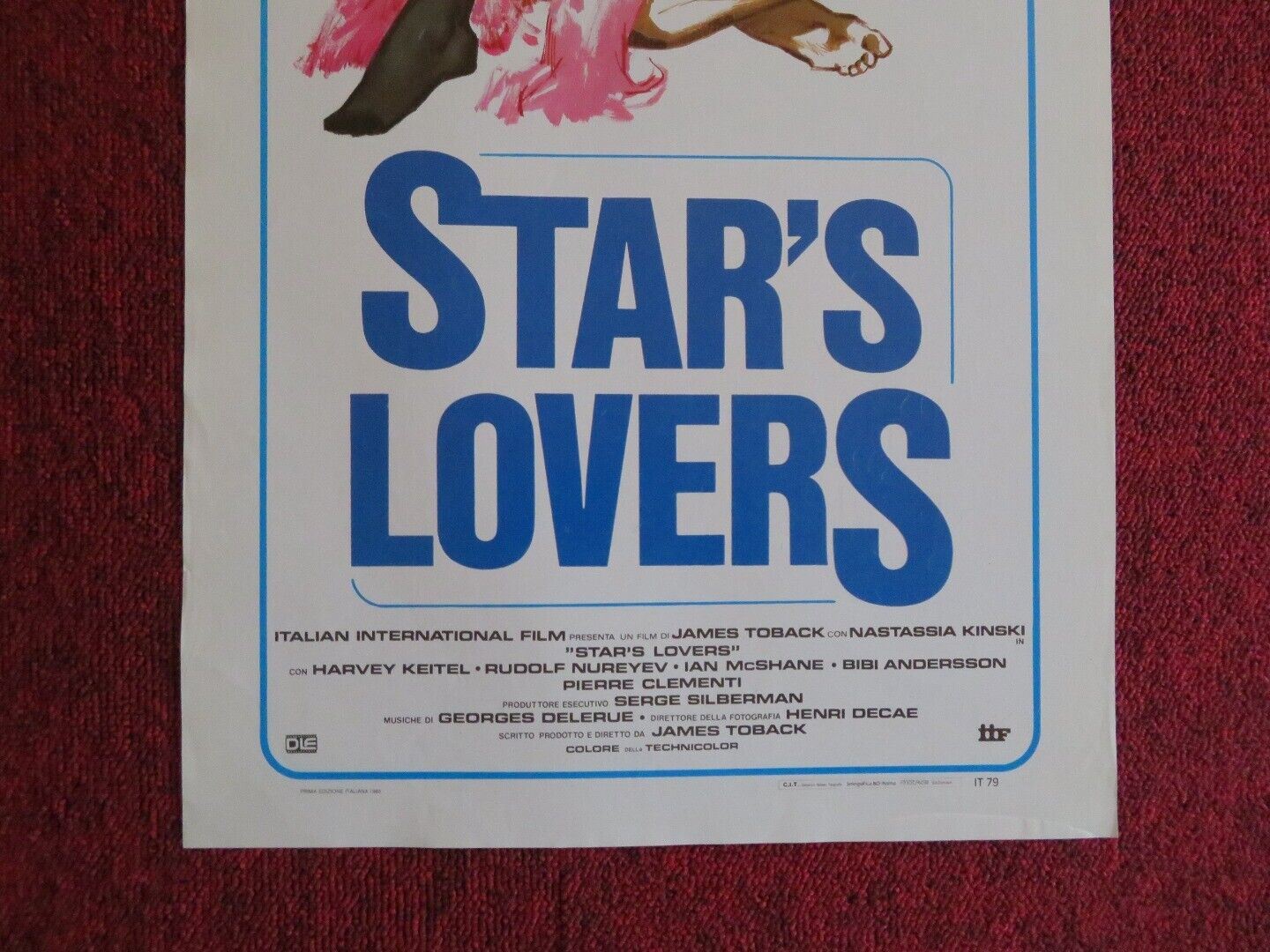 STAR'S LOVERS ITALIAN LOCANDINA (27.5"x13") POSTER NASTASSIA KINSKI 1985 - Rendezvous Cinema