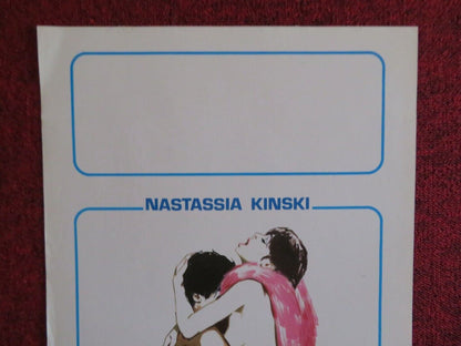 STAR'S LOVERS ITALIAN LOCANDINA (27.5"x13") POSTER NASTASSIA KINSKI 1985 - Rendezvous Cinema