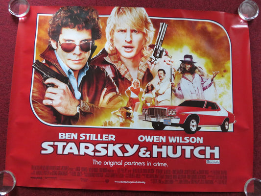 STARSKY AND HUTCH UK QUAD (30"x 40") ROLLED POSTER BEN STILLER OWEN WILSON 2004 Rendezvous Cinema Movie posters
