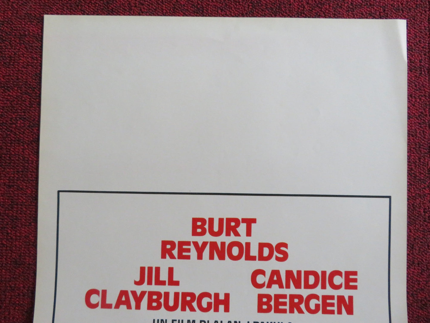 STARTING OVER ITALIAN LOCANDINA POSTER BURT REYNOLDS JILL CLAYBURGH 1980 Rendezvous Cinema Movie posters