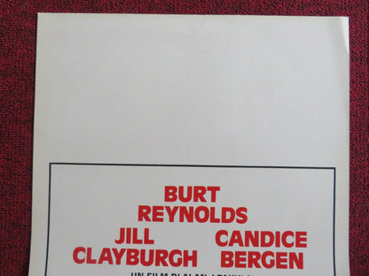 STARTING OVER ITALIAN LOCANDINA POSTER BURT REYNOLDS JILL CLAYBURGH 1980 Rendezvous Cinema Movie posters