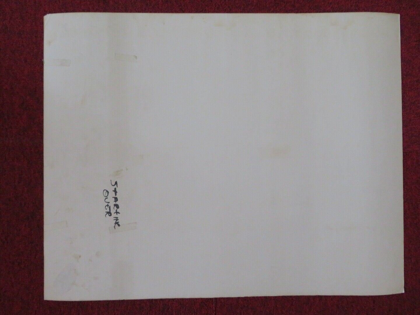 STARTING OVER US HALF SHEET (22"x 28") POSTER BURT REYNOLDS JILL CLAYBURGH '79 Movie posters