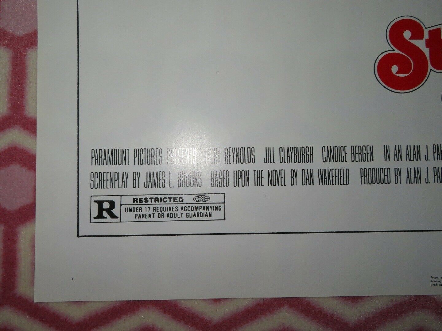 STARTING OVER US ONE SHEET POSTER BURT REYNOLDS 1979 Movie posters