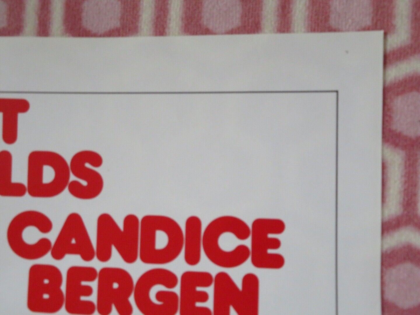 STARTING OVER US ONE SHEET POSTER BURT REYNOLDS 1979 Movie posters