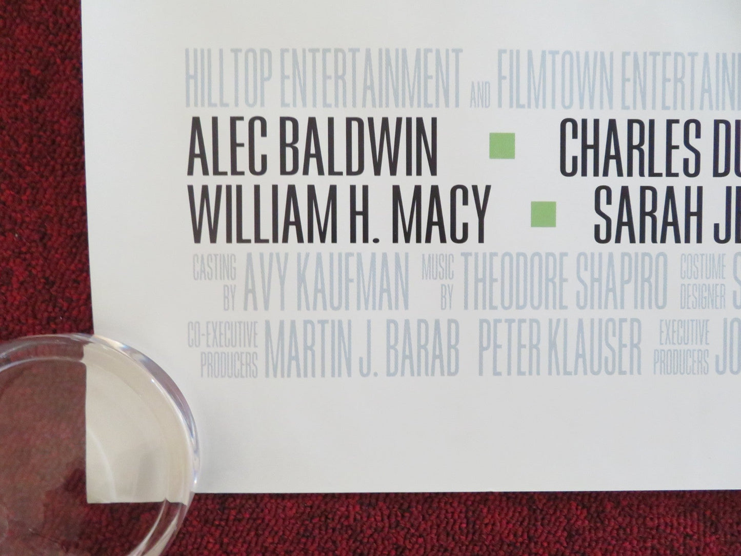 STATE AND MAIN UK QUAD (30"x 40") ROLLED POSTER ALEC BALDWIN P. S. HOFFMAN 2000 Rendezvous Cinema Movie posters