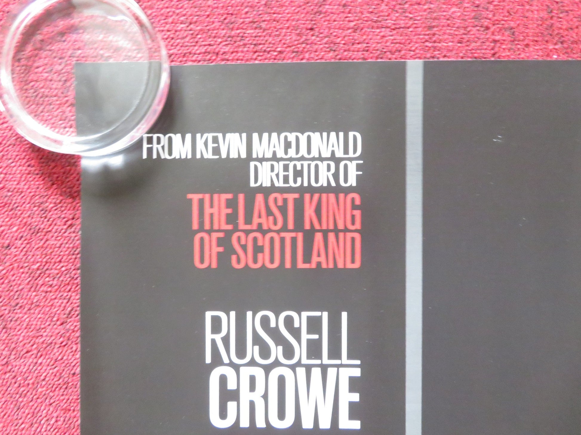 STATE OF PLAY UK QUAD (30"x 40") ROLLED POSTER RUSSELL CROWE BEN AFFLECK 2009 Rendezvous Cinema Movie posters