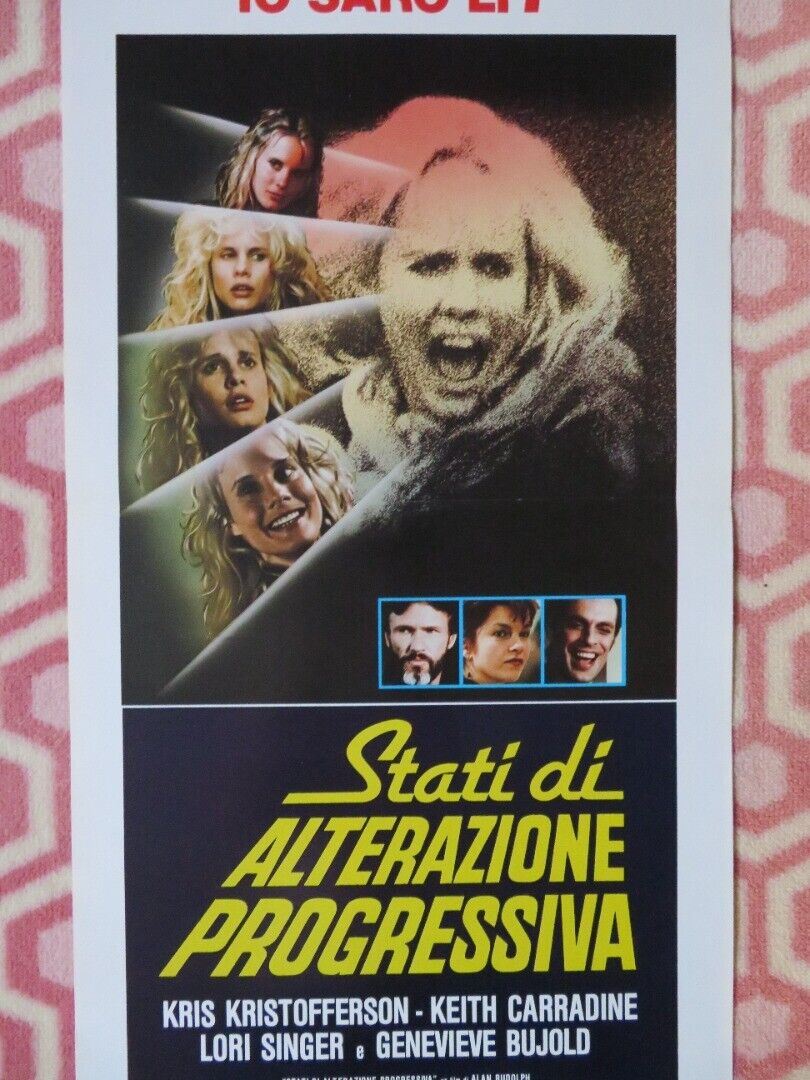 STATI DI ALTERAZIONE PROGRESSIVA ITALIAN LOCANDINA (27.5"x13") POSTER 1988 Movie posters