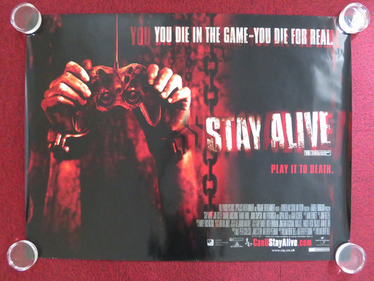 STAY ALIVE UK QUAD (30"x 40") ROLLED POSTER JON FOSTER SAMAIRE ARMSTRONG 2006 Rendezvous Cinema Movie posters