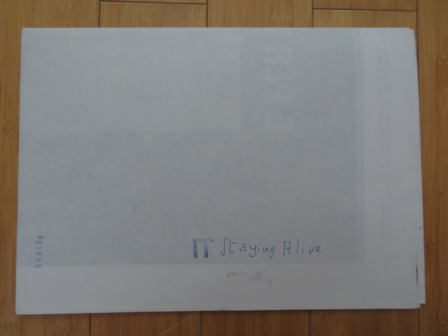 STAYING ALIVE ITALIAN 2 FOGLIO POSTER JOHN TRAVOLTA CYNTHIA RHODES 1983 Rendezvous Cinema Movie posters