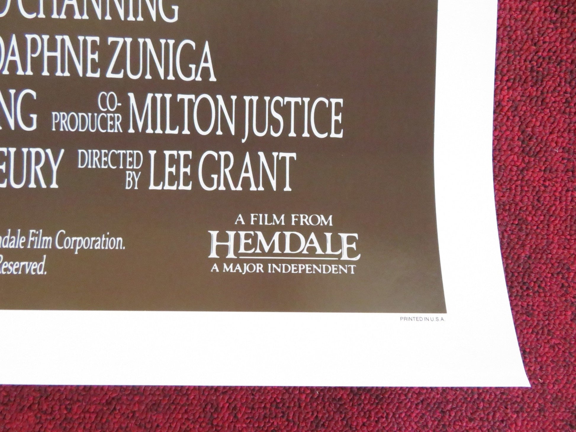 STAYING TOGETHER US ONE SHEET ROLLED POSTER SEAN ASTIN DERMOT MULRONEY 1989 Rendezvous Cinema Movie posters