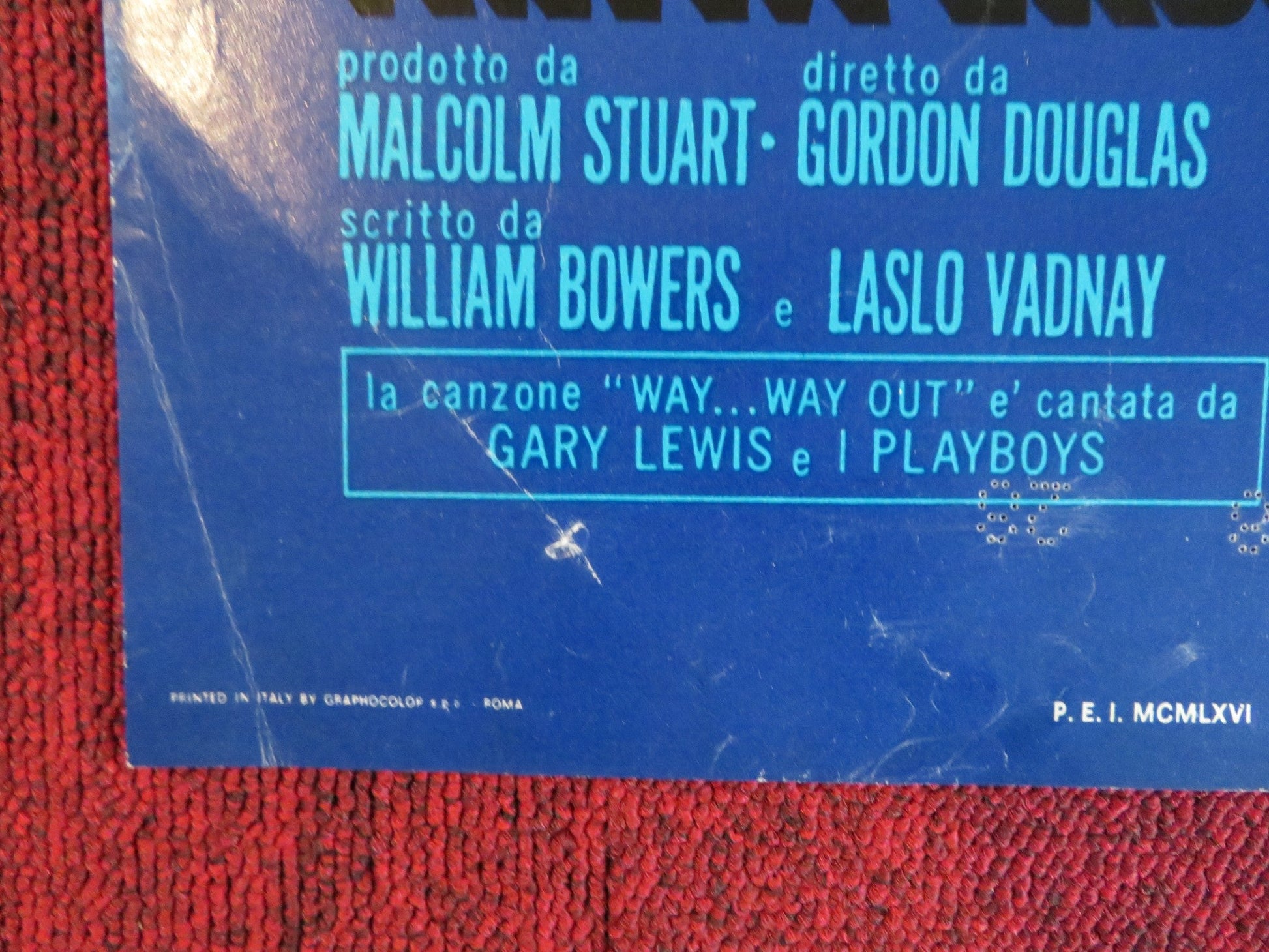 STAZIONE LUNA / WAY...WAY OUT - B ITALIAN FOTOBUSTA POSTER JERRY LEWIS 1966 Rendezvous Cinema Movie posters