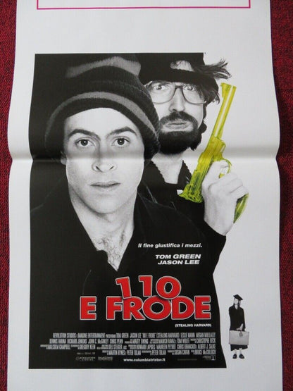 STEALING HARVARD ITALIAN LOCANDINA (27.5"x13") POSTER TOM GREEN JASON LEE 2002 Movie posters
