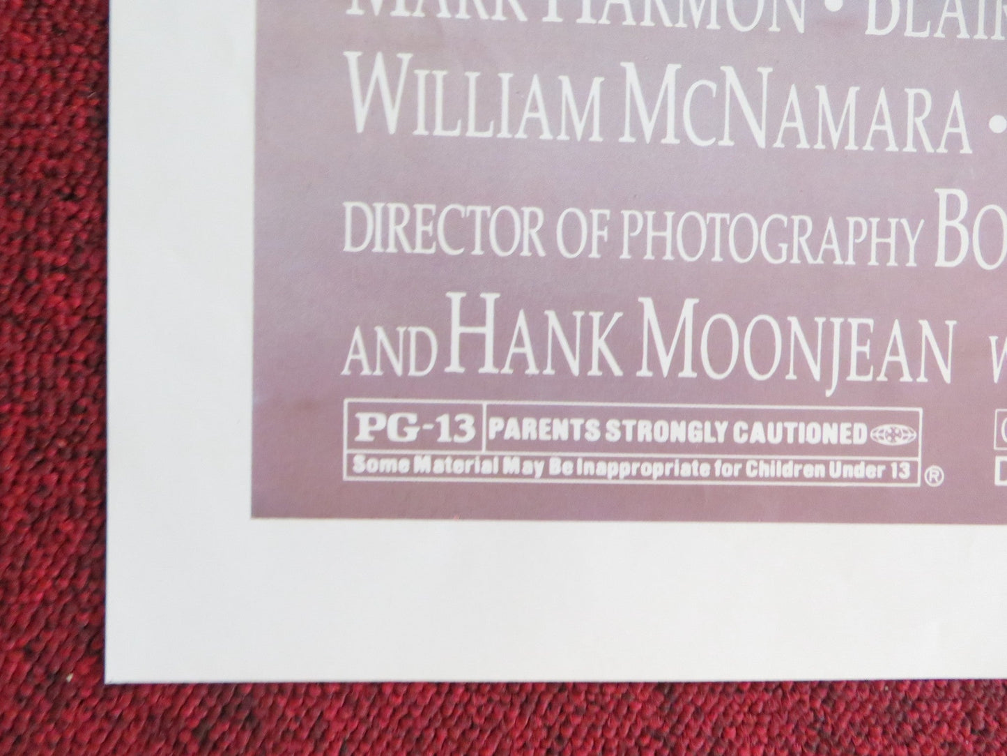 STEALING HOME FOLDED US ONE SHEET POSTER MARK HARMON JODIE FOSTER 1988 Rendezvous Cinema Movie posters