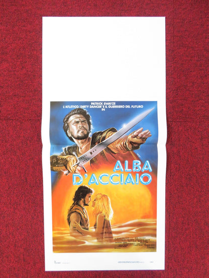 STEEL DAWN ITALIAN LOCANDINA POSTER PATRICK SWAYZE LISA NIEMI 1987 Rendezvous Cinema Movie posters