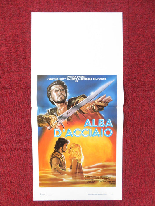 STEEL DAWN ITALIAN LOCANDINA POSTER PATRICK SWAYZE LISA NIEMI 1987 Rendezvous Cinema Movie posters