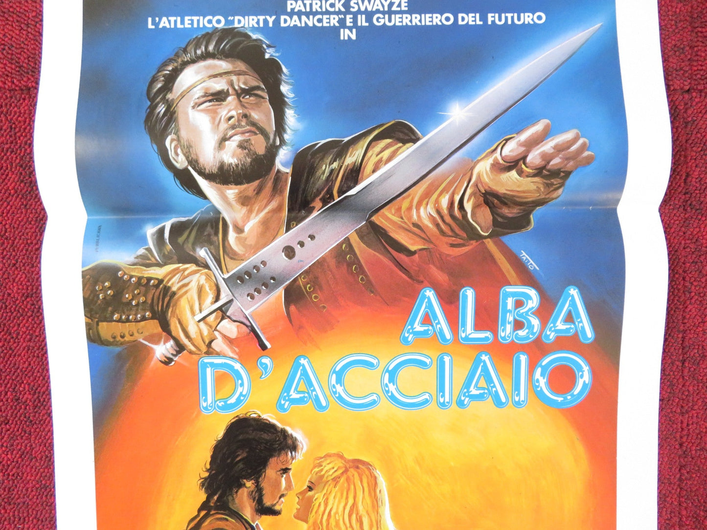 STEEL DAWN ITALIAN LOCANDINA POSTER PATRICK SWAYZE LISA NIEMI 1987 Rendezvous Cinema Movie posters