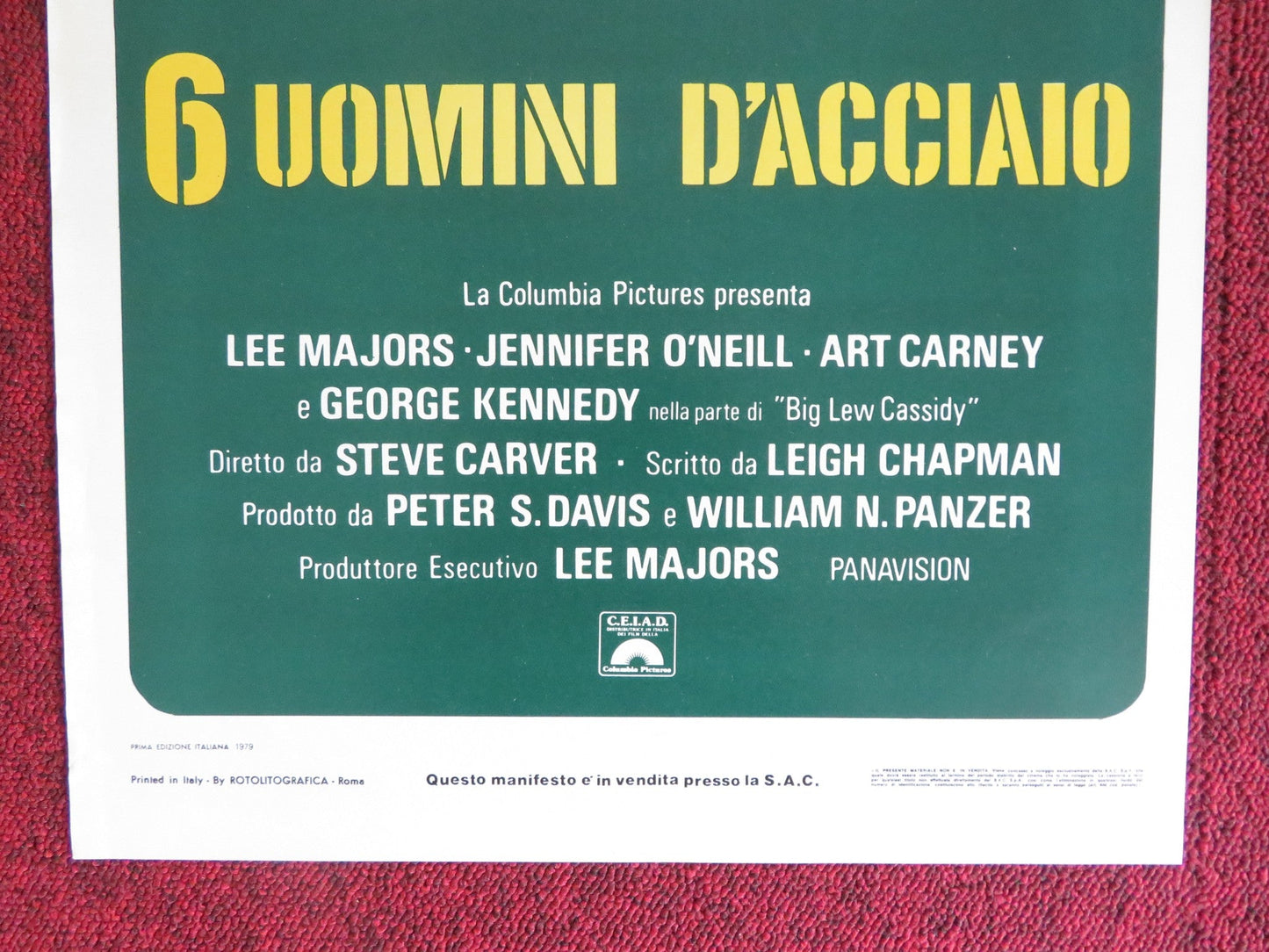 STEEL ITALIAN LOCANDINA POSTER LEE MAJORS JENNIFER O'NEILL1979 Rendezvous Cinema Movie posters