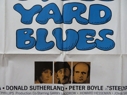 STEELYARD BLUES FOLDED US ONE SHEET POSTER JANE FONDA DONALD SUTHERLAND 1972 Movie posters